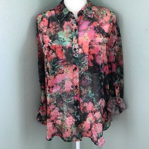 Floral Sheer Blouse